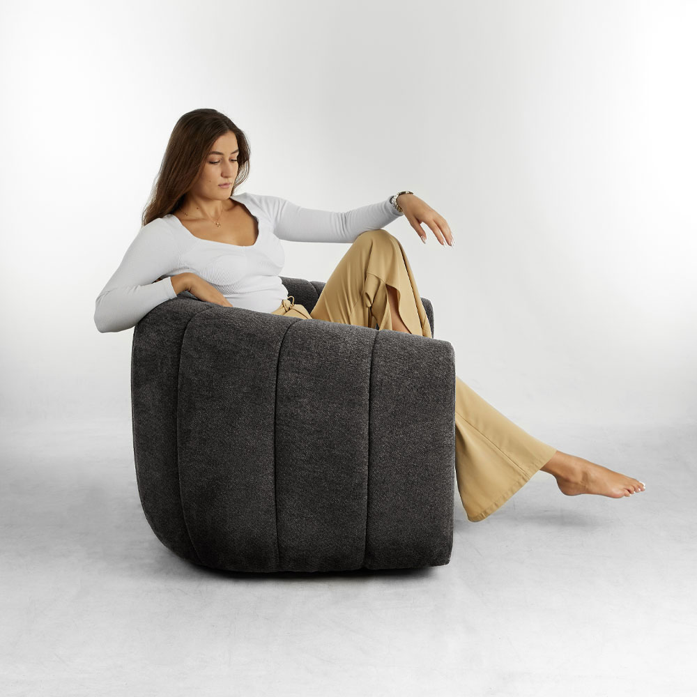 ASCOT ΠΟΛΥΘΡΟΝΑ ΠΕΡΙΣΤΡΕΦΟΜΕΝΗ ΓΚΡΙ 99x83.5x72.5