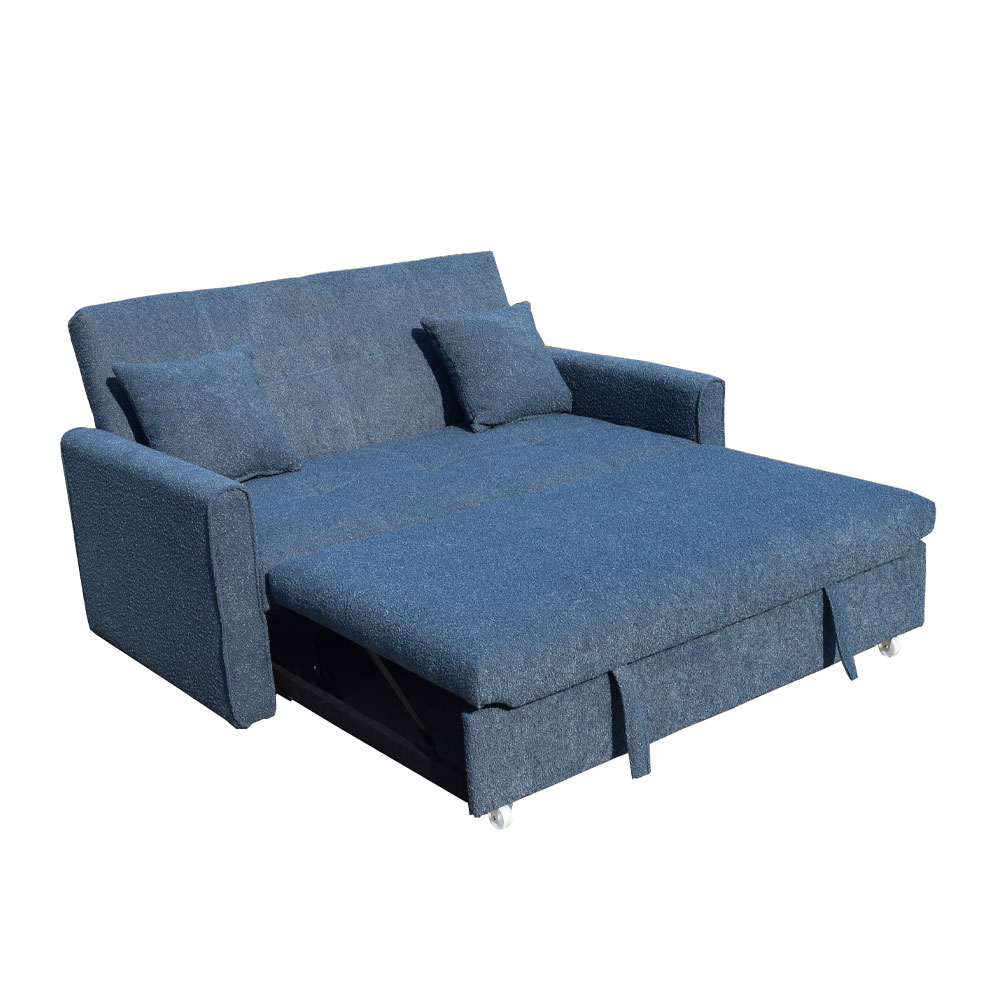 DUAL ΚΑΝΑΠΕΣ ΚΡΕΒΑΤΙ 2ΘΕΣΙΟΣ ΜΠΛΕ 153x89x85cm