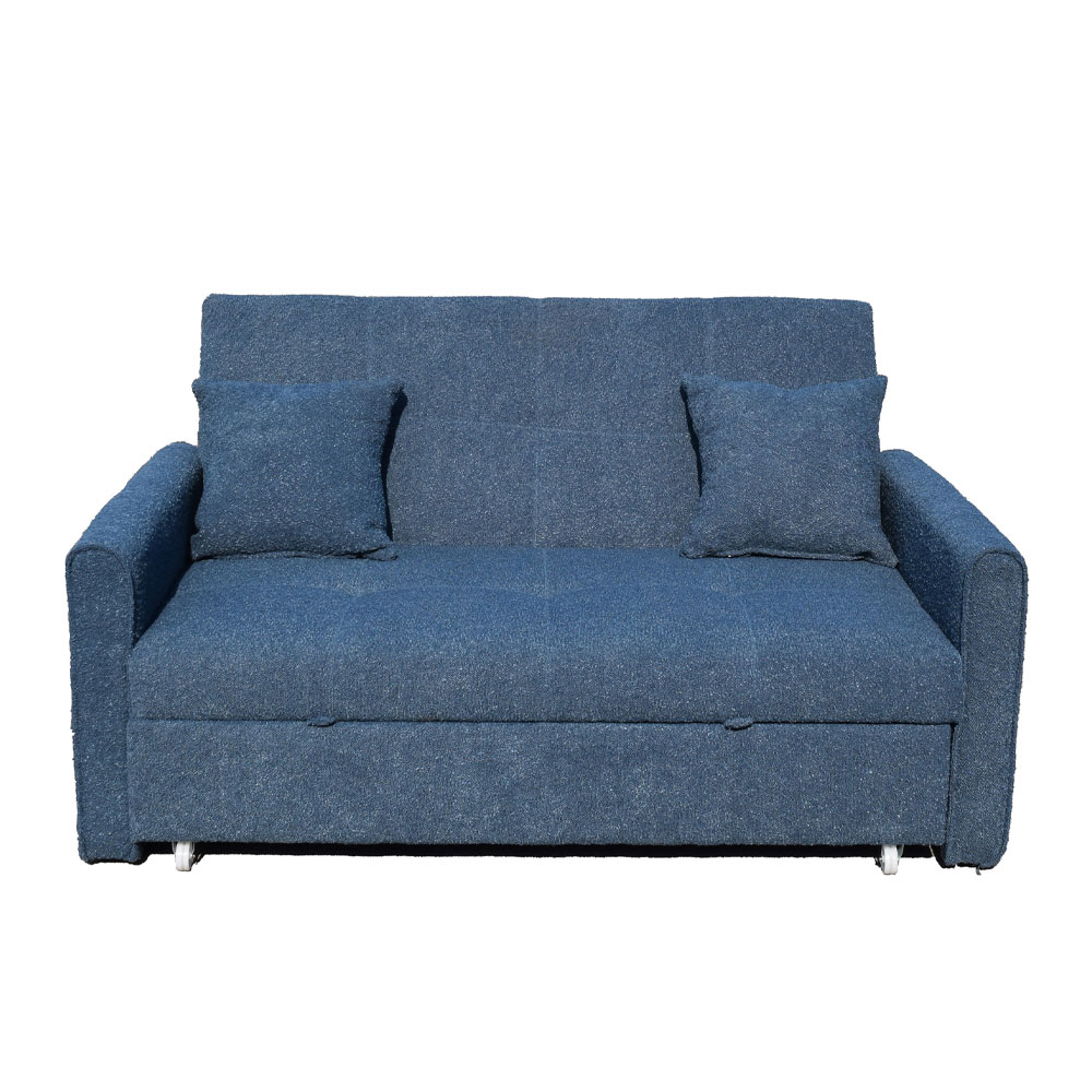 DUAL ΚΑΝΑΠΕΣ ΚΡΕΒΑΤΙ 2ΘΕΣΙΟΣ ΜΠΛΕ 153x89x85cm