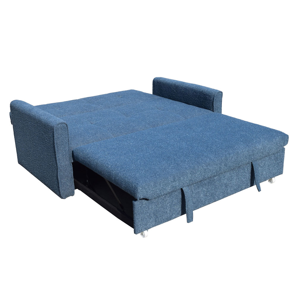 DUAL ΚΑΝΑΠΕΣ ΚΡΕΒΑΤΙ 2ΘΕΣΙΟΣ ΜΠΛΕ 153x89x85cm