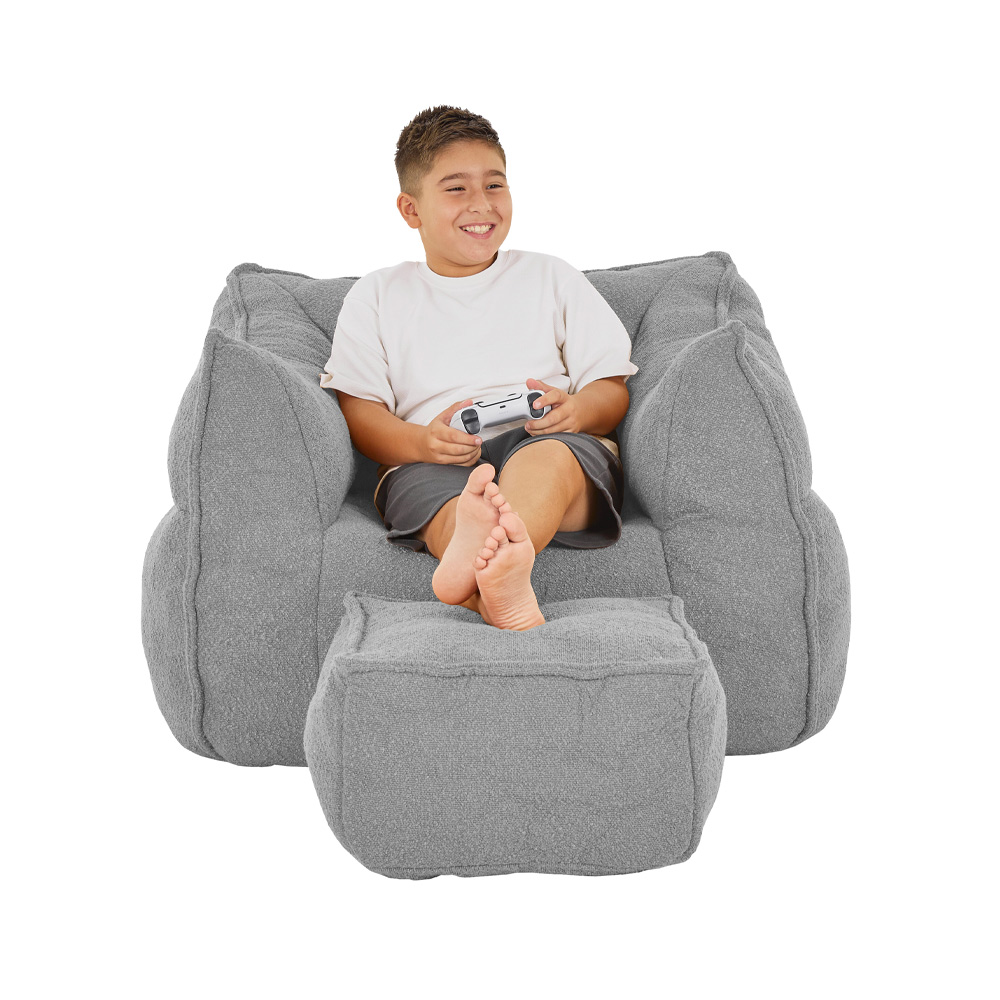 SPONGE ΠΟΛΥΘΡΟΝΑ SET ΓΚΡΙ SILVER 95x102x73cm