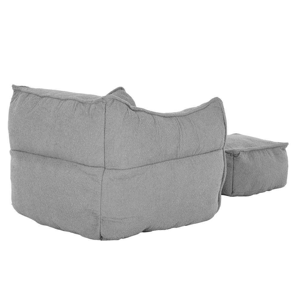 SPONGE ΠΟΛΥΘΡΟΝΑ SET ΓΚΡΙ SILVER 95x102x73cm