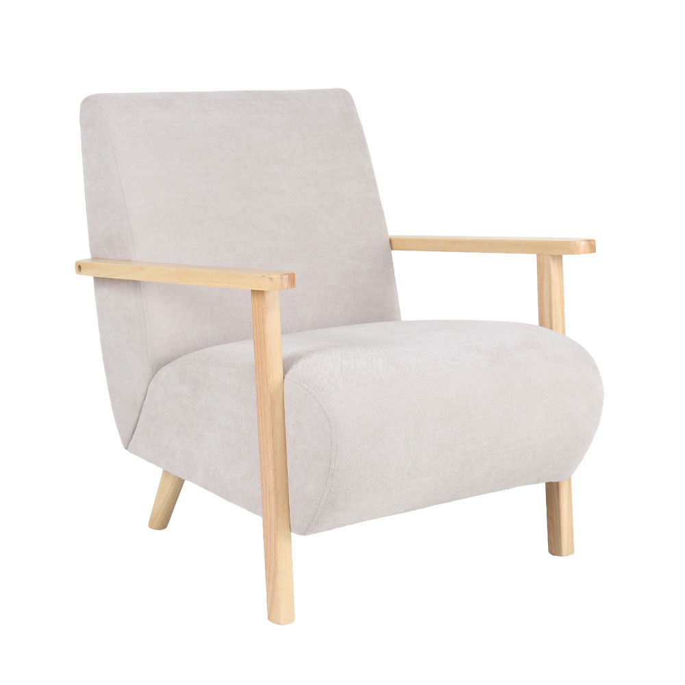 NORDIC ΠΟΛΥΘΡΟΝΑ OFF WHITE 70.5x85x82cm