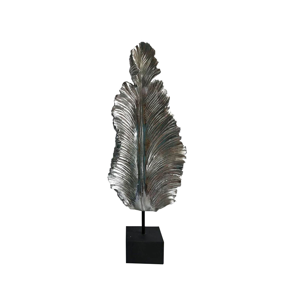 Διακοσμητικό totem - Ασημί & μαύρο 24x12x62 εκ. | Filo