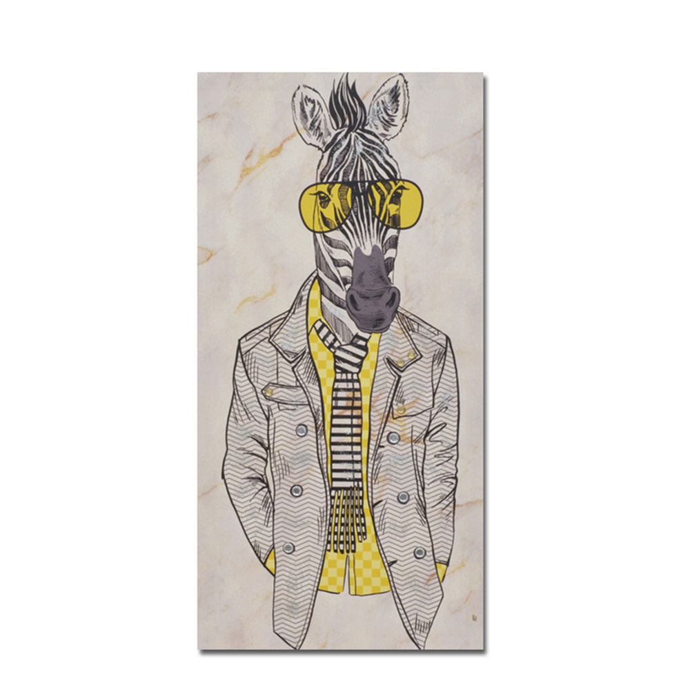 Πίνακας καμβά - Πολύχρωμο 30x60x2 εκ. | Mr. Zebra