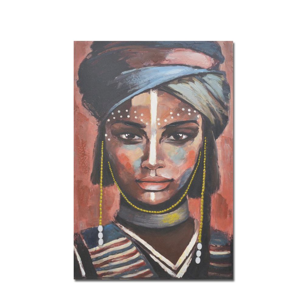 Πίνακας καμβά με χειροποίητες λεπτομέρειες - Πολύχρωμο 60x90x3 εκ. | Bandu