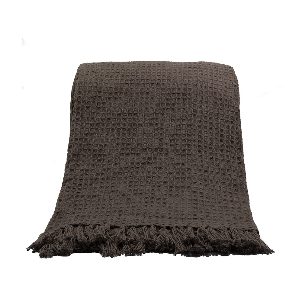Ριχτάρι από βαμβάκι και πολυεστέρα - Mocha 180x240 εκ. | Pique