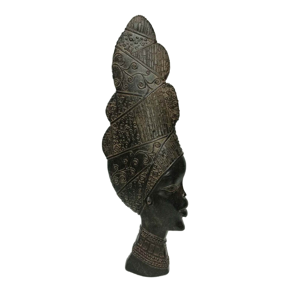 JABARI ΔΙΑΚΟΣΜΗΤΙΚΗ ΦΙΓΟΥΡΑ 15x5x42cm POLYRESIN ΜΑΥΡΟ ΚΑΦΕ