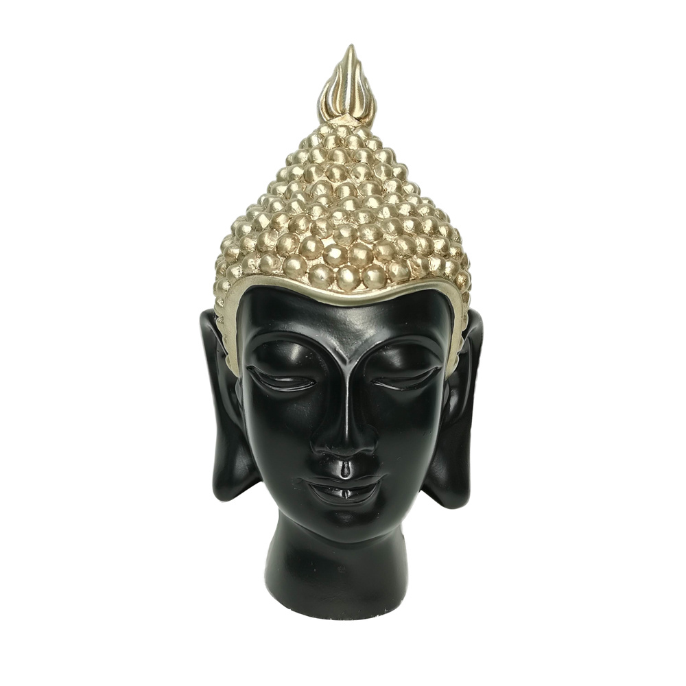NAMIBI ΔΙΑΚΟΣΜΗΤΙΚΟ ΒΟΥΔΑΣ 16x15x30cm POLYRESIN ΜΑΥΡΟ ΧΡΥΣΟ