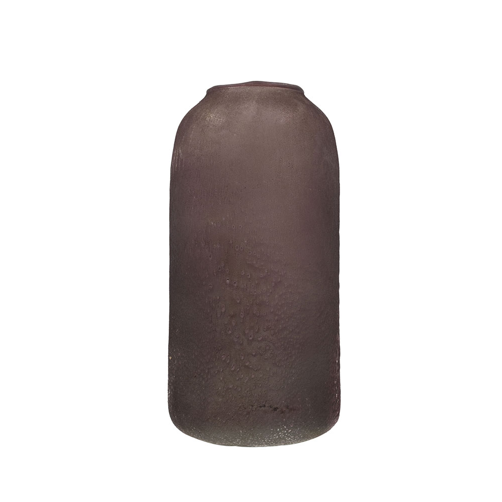 BERRY ΒΑΖΟ 12x12x25cm ΓΥΑΛΙ ΚΟΚΚΙΝΟ