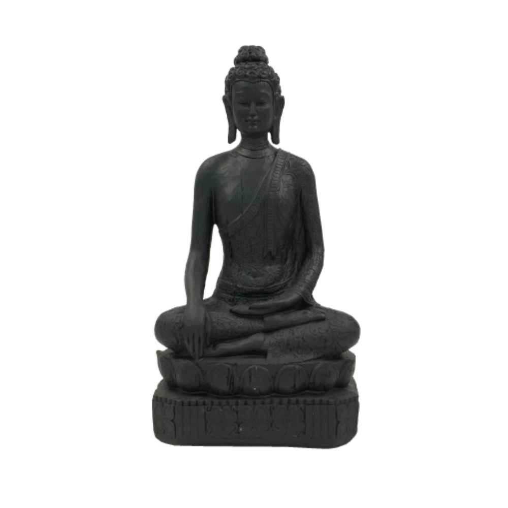 GITA ΔΙΑΚΟΣΜΗΤΙΚΟ ΒΟΥΔΑΣ 23x15x42cm POLYRESIN ΜΑΥΡΟ