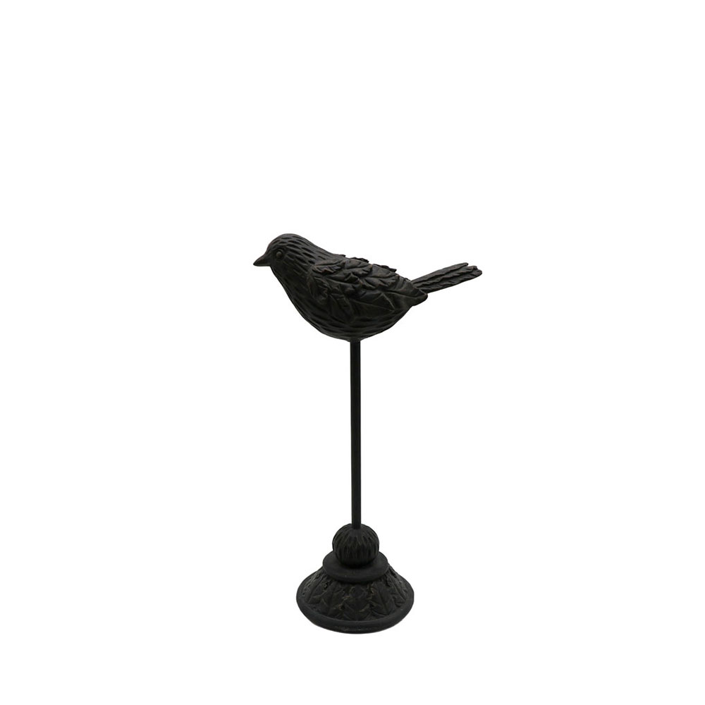 FUGLE ΔΙΑΚΟΣΜΗΤΙΚΟ ΠΟΥΛΙ 18x10x32cm POLYRESIN ΜΑΥΡΟ