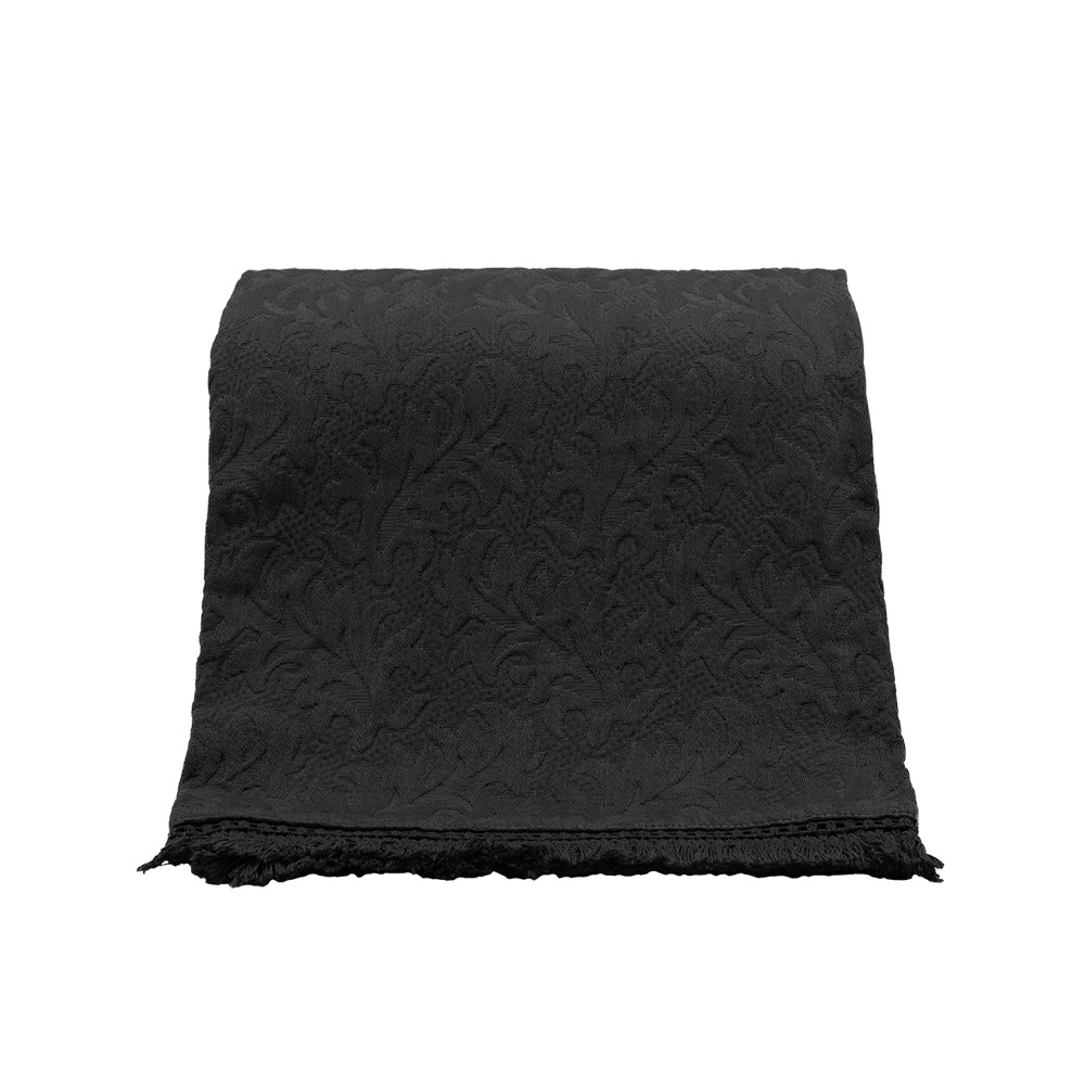 DAMASKO ΡΙΧΤΑΡΙ ΔΙΑΚΟΣΜΗΤΙΚΟ 130x170cm ΒΑΜΒΑΚΙ ΓΚΡΙ ΣΚΟΥΡΟ