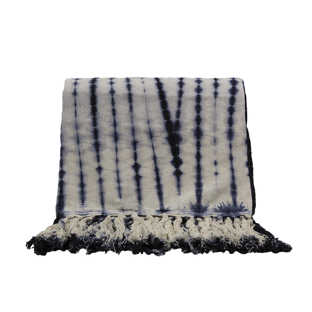 AGADIR ΡΙΧΤΑΡΙ ΔΙΑΚΟΣΜΗΤΙΚΟ 150x230cm ΒΑΜΒΑΚΙ ΜΠΛΕ ΛΕΥΚΟ