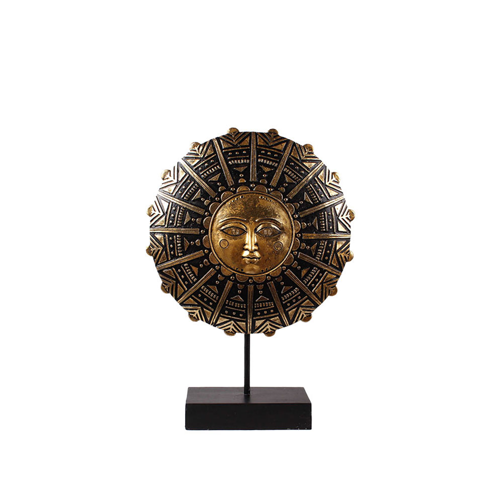 OSIRIS ΔΙΑΚΟΣΜΗΤΙΚΟ TOTEM 28x8x40cm POLYRESIN ΜΠΡΟΝΖΕ ΜΑΥΡΟ ΜΕΤΑΛΛΟ