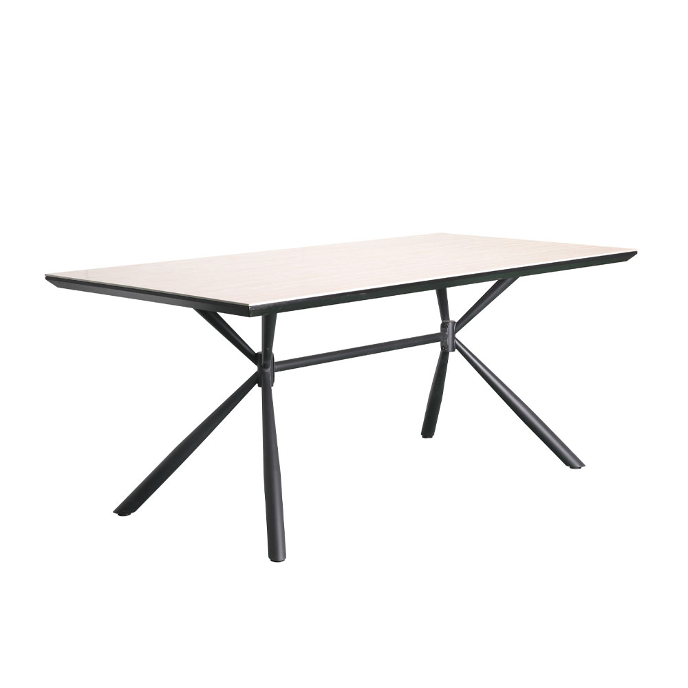 SAHARA ΤΡΑΠΕΖΙ BEIGE ΜΕ ΟΨΗ ΜΑΡΜΑΡΟΥ 180x90x76