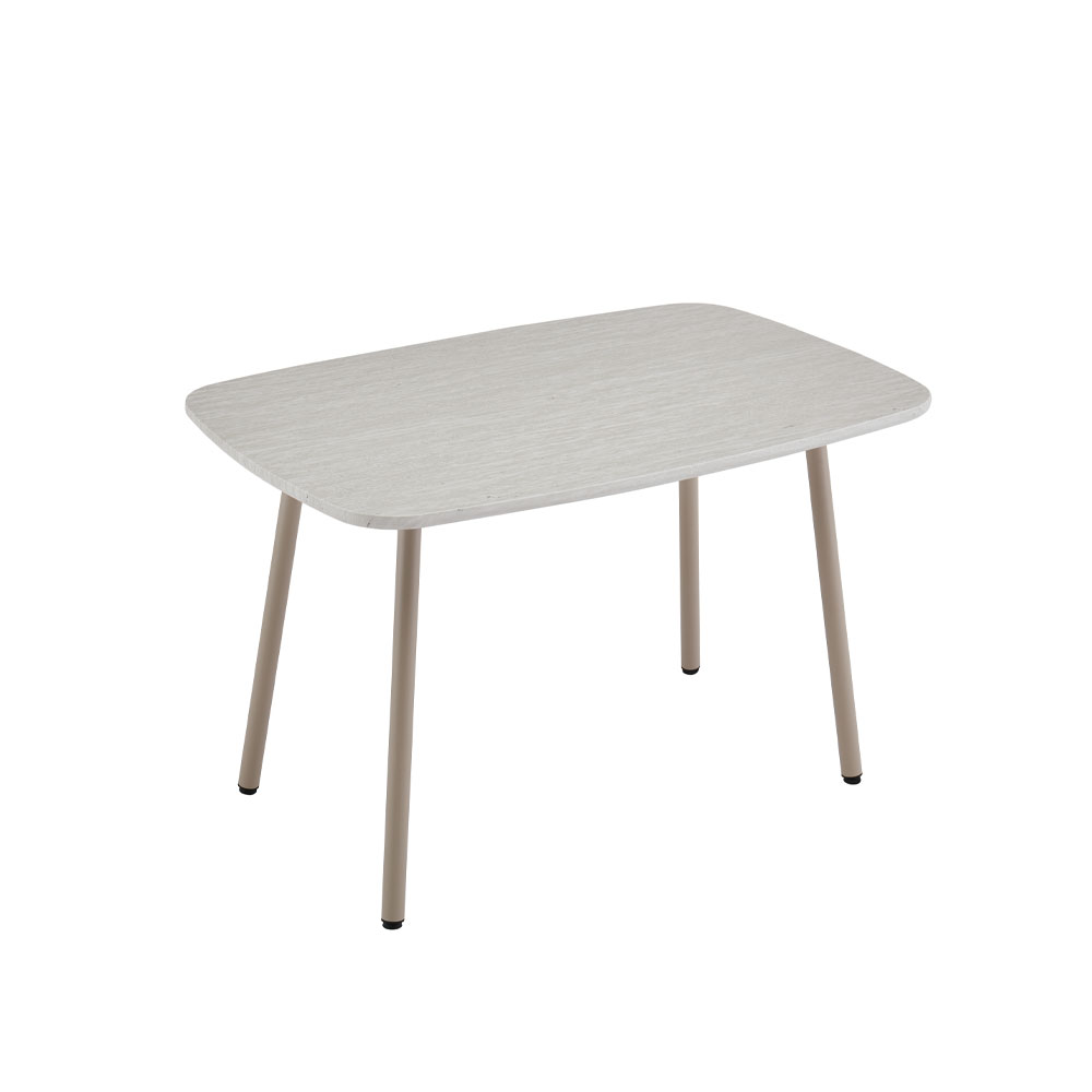 PICCOLO ΤΡΑΠΕΖΙ BEIGE ΜΕ ΟΨΗ ΜΑΡΜΑΡΟΥ 120x80x75cm