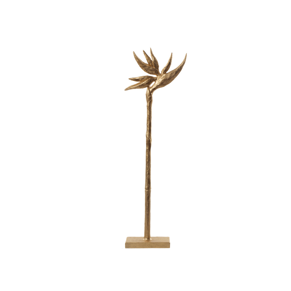 PARADISE BIRD ΔΙΑΚΟΣΜΗΤΙΚΟ ΛΟΥΛΟΥΔΙ 23x9x75cm POLYRESIN ΧΡΥΣΟ