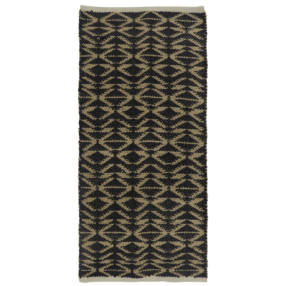 AFRICA ΧΑΛΙ ΔΙΑΔΡΟΜΟΥ 70x150cm ΓΙΟΥΤΑ ΜΑΥΡΟ ΜΠΕΖ ΒΑΜΒΑΚΙ