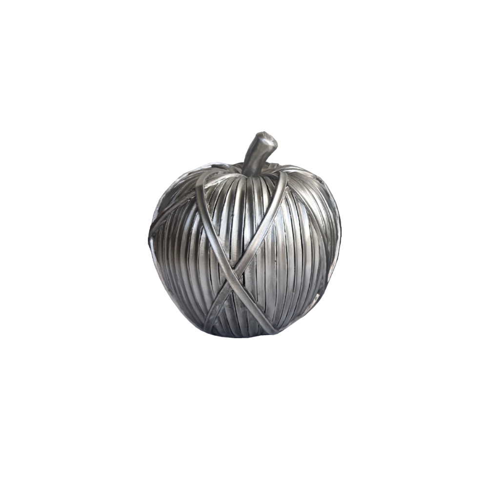TRICOT POMME ΔΙΑΚΟΣΜΗΤΙΚΟ ΜΗΛΟ 13x13x14cm POLYRESIN ΑΣΗΜΙ