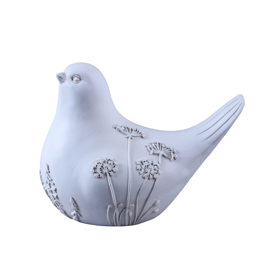 CALIS ΔΙΑΚΟΣΜΗΤΙΚΟ ΠΟΥΛΙ 18x11x14cm POLYRESIN ΛΕΥΚΟ ΜΠΕΖ