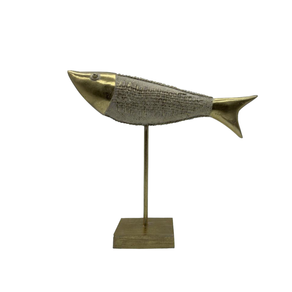 SAKANA ΔΙΑΚΟΣΜΗΤΙΚΟ ΨΑΡΙ 26x6x24cm POLYRESIN ΧΡΥΣΟ