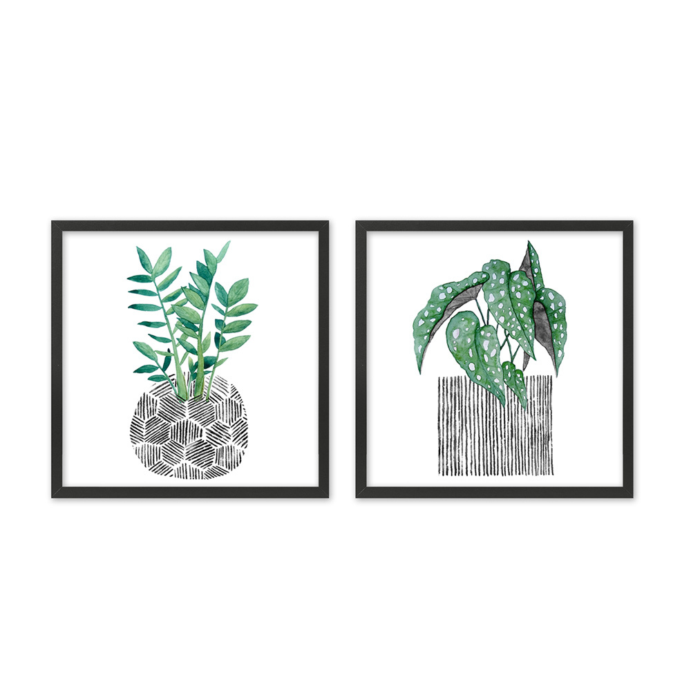 BILIA ΠΙΝΑΚΑΣ 50x50x2cm MDF ΠΟΛΥΧΡΩΜΟ ΧΑΡΤΙ ΜΑΥΡΟ