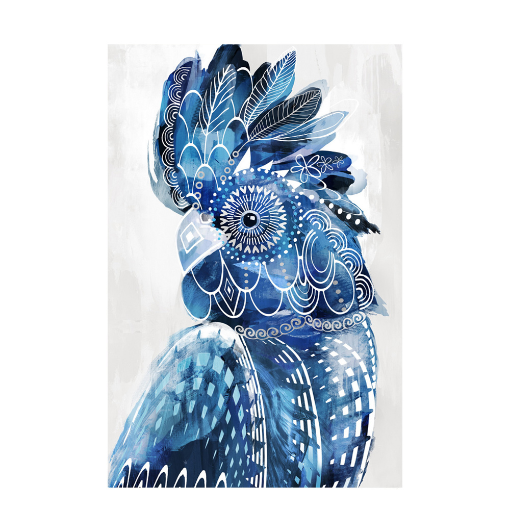 BLUE MAJOR ΠΙΝΑΚΑΣ ΔΙΑΚΟΣΜΗΣΗΣ 80x120x4cm ΚΑΜΒΑΣ ΛΕΥΚΟ ΜΠΛΕ ΞΥΛΟ