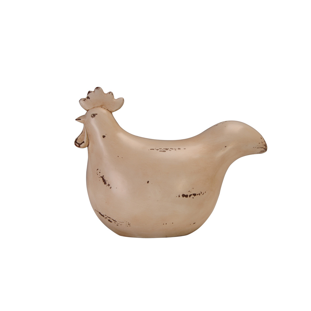 GALINHA ΔΙΑΚΟΣΜΗΤΙΚΟ ΚΟΚΚΟΡΑΣ 23x12x18cm POLYRESIN ΜΠΕΖ