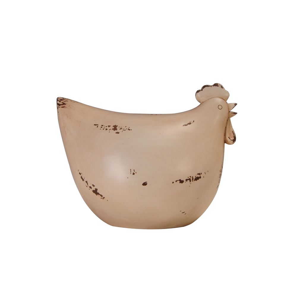 GALINHA ΔΙΑΚΟΣΜΗΤΙΚΟ ΚΟΤΑ 19x12x15cm POLYRESIN ΜΠΕΖ