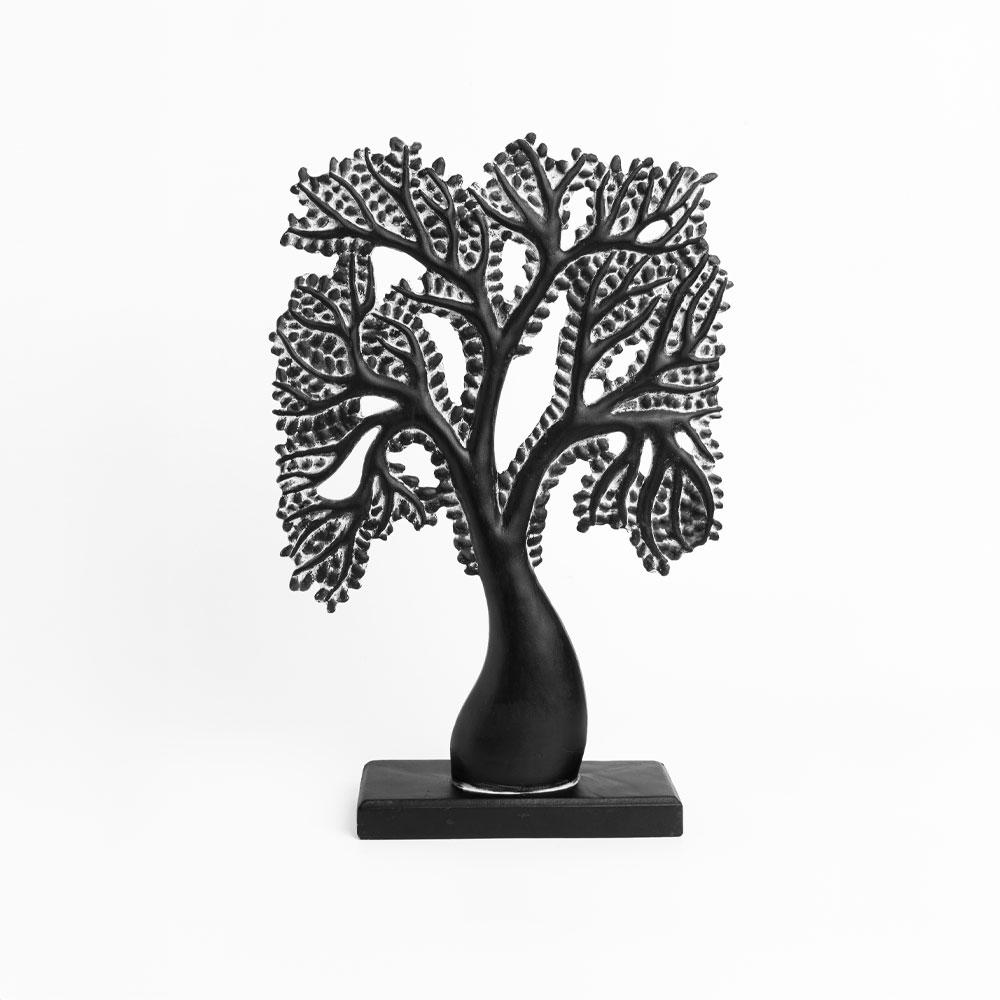 FORET 2 ΔΙΑΚΟΣΜΗΤΙΚΟ ΔΕΝΤΡΟ 33x8x45cm POLYRESIN ΜΑΥΡΟ ΛΕΥΚΟ