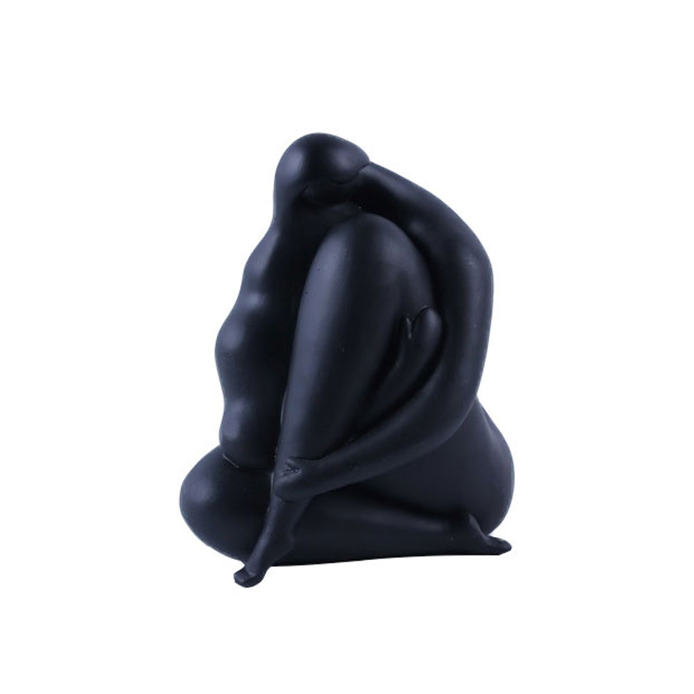 CHEVEU BLACK 1 ΔΙΑΚΟΣΜΗΤΙΚΗ ΦΙΓΟΥΡΑ 18x13x21cm POLYRESIN ΜΑΥΡΟ