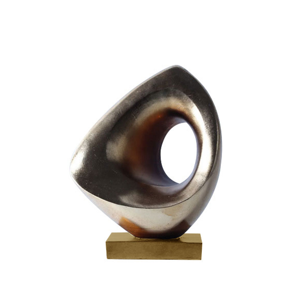 Διακοσμητικό totem από polyresin - Χρυσό & μαύρο 22x13x28 εκ. | Gashi