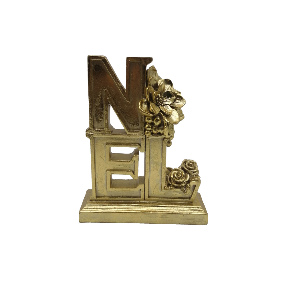 NOEL ΧΡΙΣΤΟΥΓΕΝΝΙΑΤΙΚΟ ΔΙΑΚΟΣΜΗΤΙΚΟ 16x5x20cm POLYRESIN ΧΡΥΣΟ