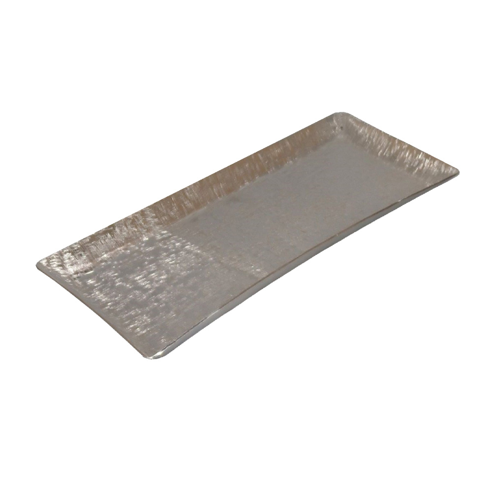 Δίσκος διακόσμησης αλουμινίου - Silver 52x23x2 εκ. | Orly Flat