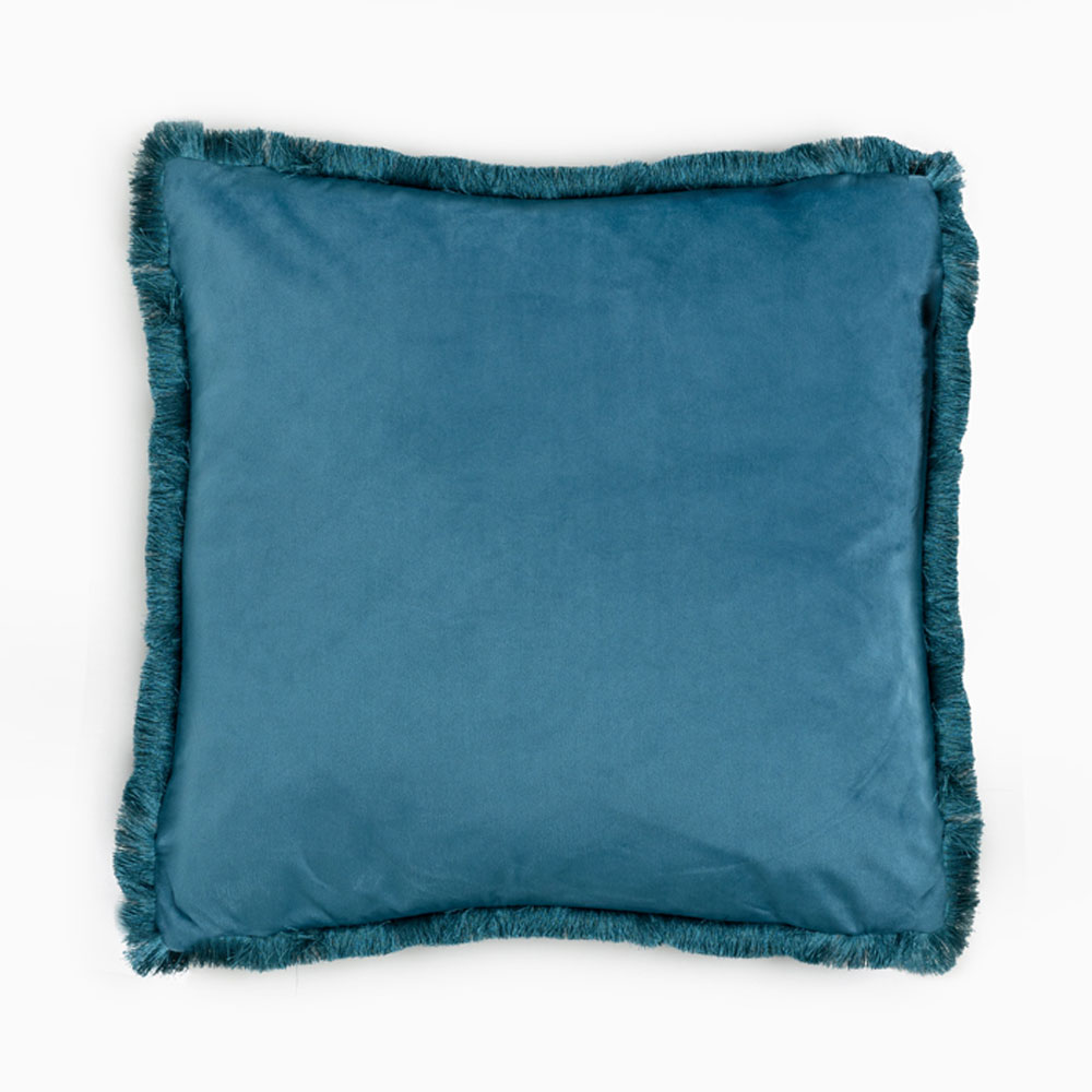 MOANNE ΔΙΑΚΟΣΜΗΤΙΚΟ ΜΑΞΙΛΑΡΙ 45x45cm ΒΕΛΟΥΔΟ ΠΕΤΡΟΛ