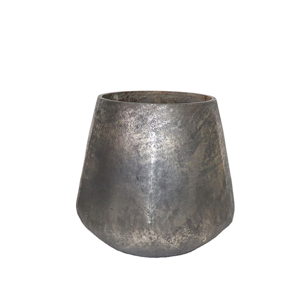 CAMPAL ΒΑΣΗ ΡΕΣΩ 18x18x16cm ΓΥΑΛΙ ΧΡΥΣΟ ΜΠΡΟΝΖΕ ΑΣΗΜΙ