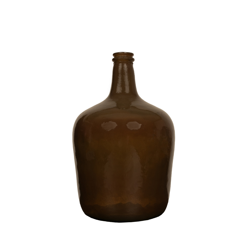 CRUSHED CARAMEL ΜΠΟΥΚΑΛΑ 25x25x40cm ΑΝΑΚΥΚΛΩΜΕΝΟ ΓΥΑΛΙ CARAMEL