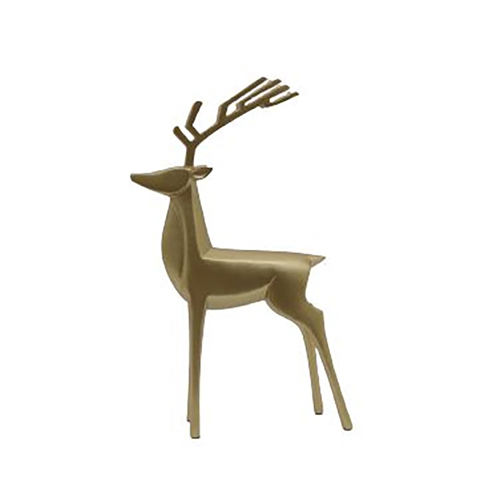 ALCES ΧΡΙΣΤΟΥΓΕΝΝΙΑΤΙΚΟ ΔΙΑΚΟΣΜΗΤΙΚΟ ΕΛΑΦΙ 25x8x40cm POLYRESIN ΧΡΥΣΟ