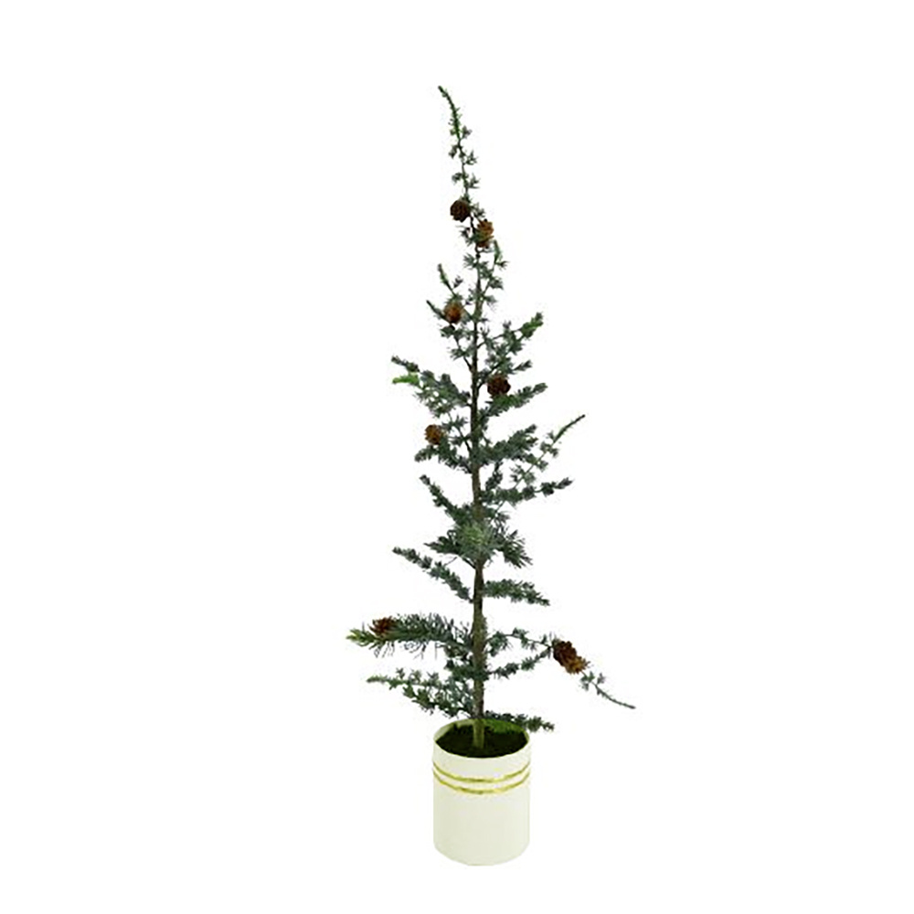 AZOBE ΧΡΙΣΤΟΥΓΕΝΝΙΑΤΙΚΟ ΔΕΝΤΡΟ ΣΕ ΓΛΑΣΤΡΑ 25x25x86cm PVC ΠΡΑΣΙΝΟ ΛΕΥΚΟ PE