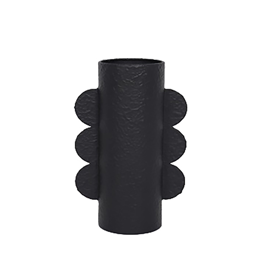 OREJA ΒΑΖΟ 17x10x31cm ΜΕΤΑΛΛΟ ΜΑΥΡΟ