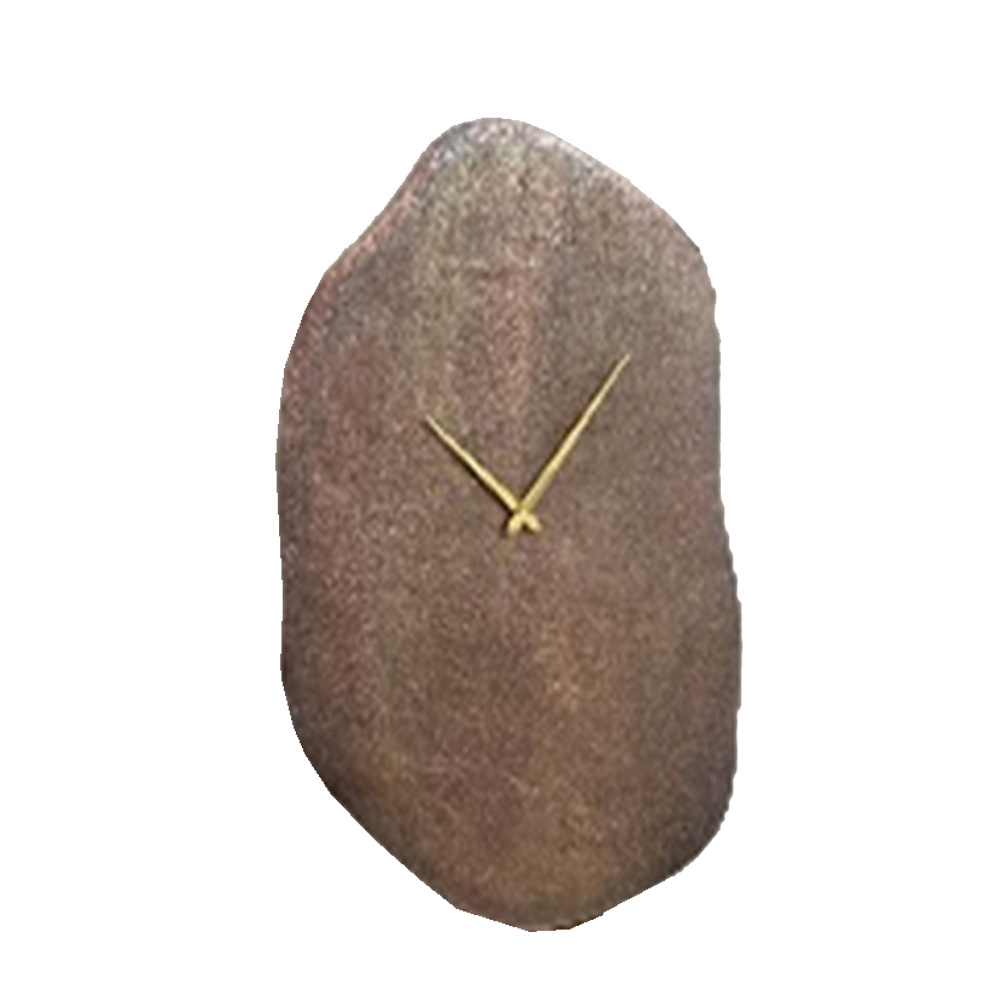 Αλουμινένιο ρολόι τοίχου με πέτρινη υφή - Copper antique 65x44x1 εκ. | Templa