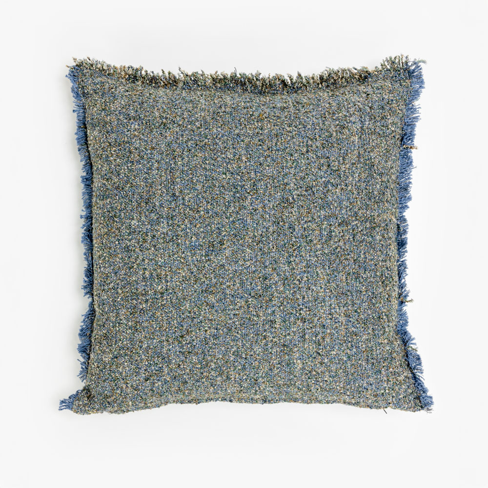 BLUING C ΔΙΑΚΟΣΜΗΤΙΚΟ ΜΑΞΙΛΑΡΙ 50x50cm ΒΑΜΒΑΚΙ ΜΠΛΕ ΒΙΣΚΟΖΗ