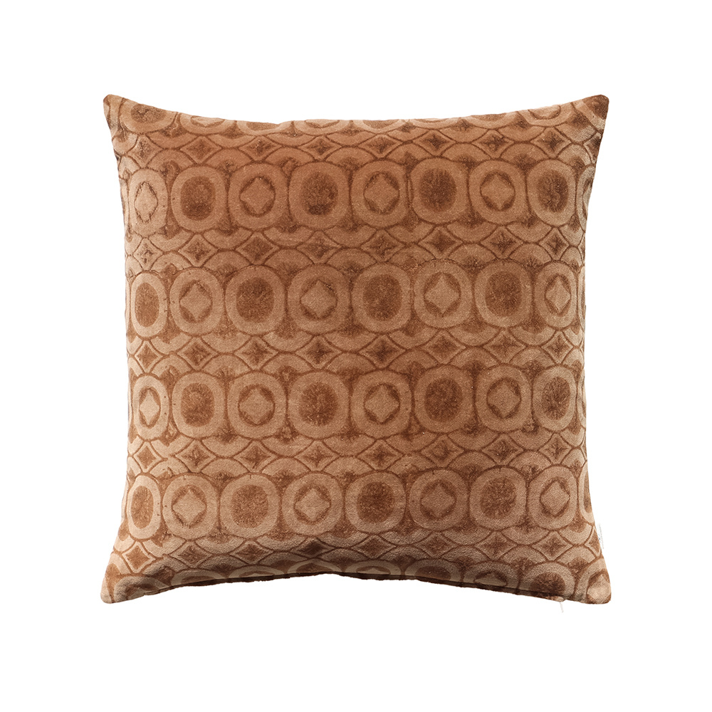 RUSSET B ΔΙΑΚΟΣΜΗΤΙΚΟ ΜΑΞΙΛΑΡΙ 50x50cm ΒΑΜΒΑΚΙ CARAMEL ΜΠΕΖ ΒΙΣΚΟΖΗ