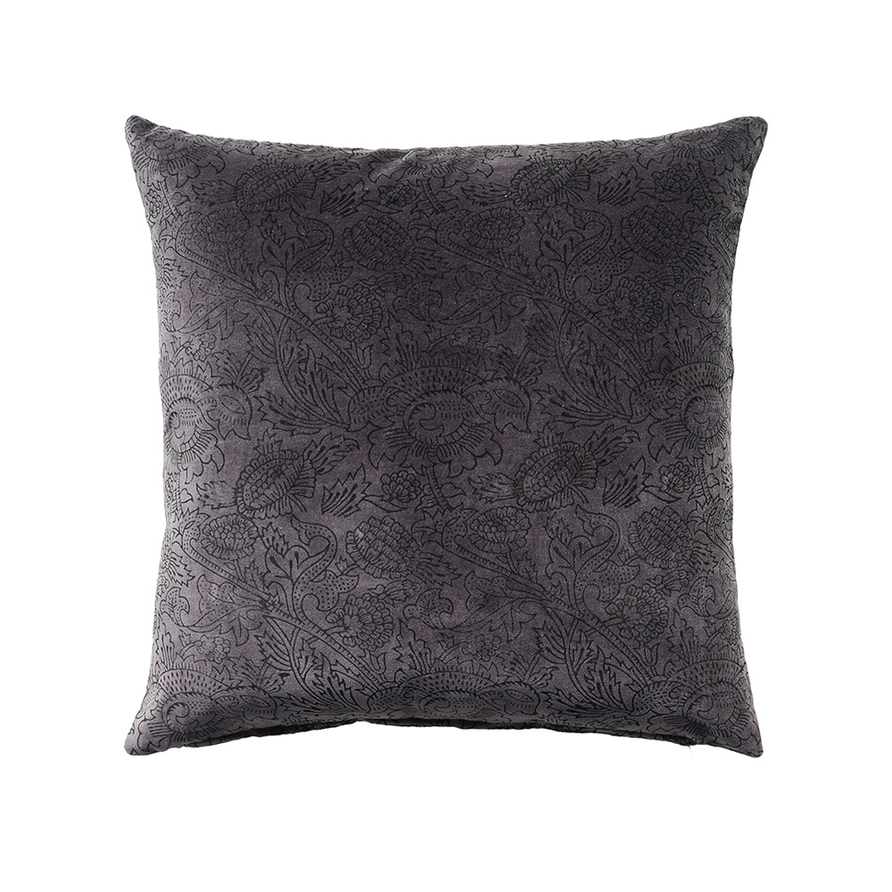ONYX ΔΙΑΚΟΣΜΗΤΙΚΟ ΜΑΞΙΛΑΡΙ 50x50cm ΒΑΜΒΑΚΙ ΜΑΥΡΟ ΒΕΛΟΥΔΟ