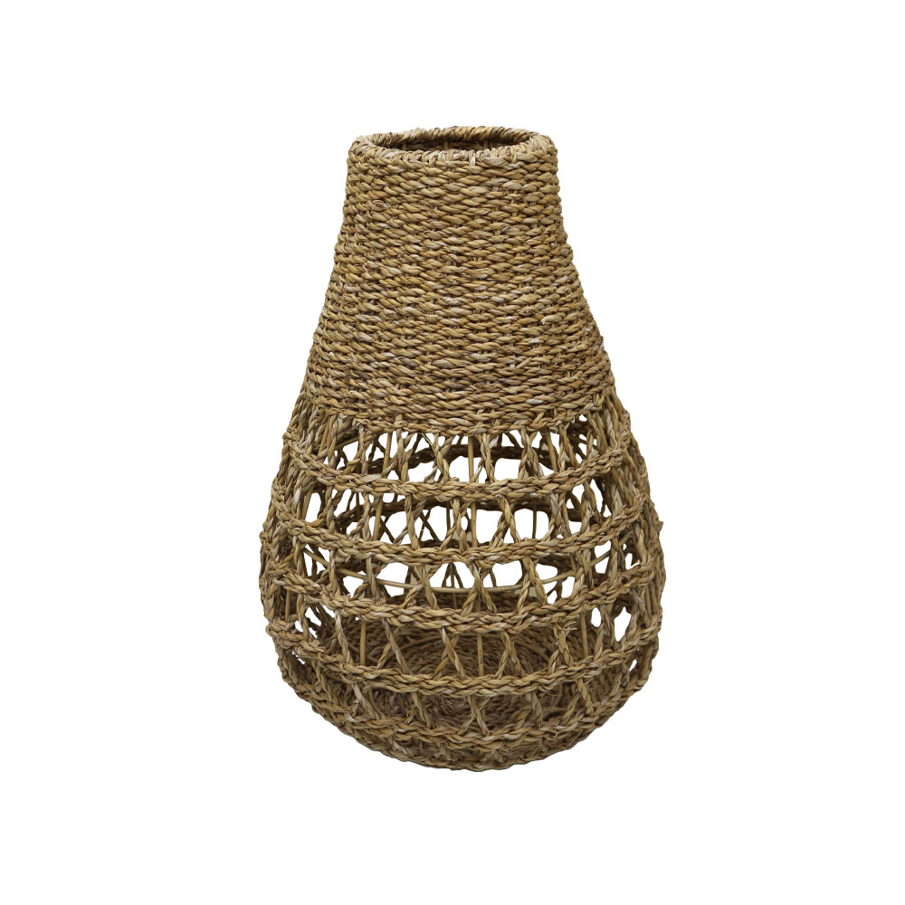 ALMAR ΒΑΖΟ 38x38x50cm SEAGRASS ΦΥΣΙΚΟ ΣΙΔΕΡΟ