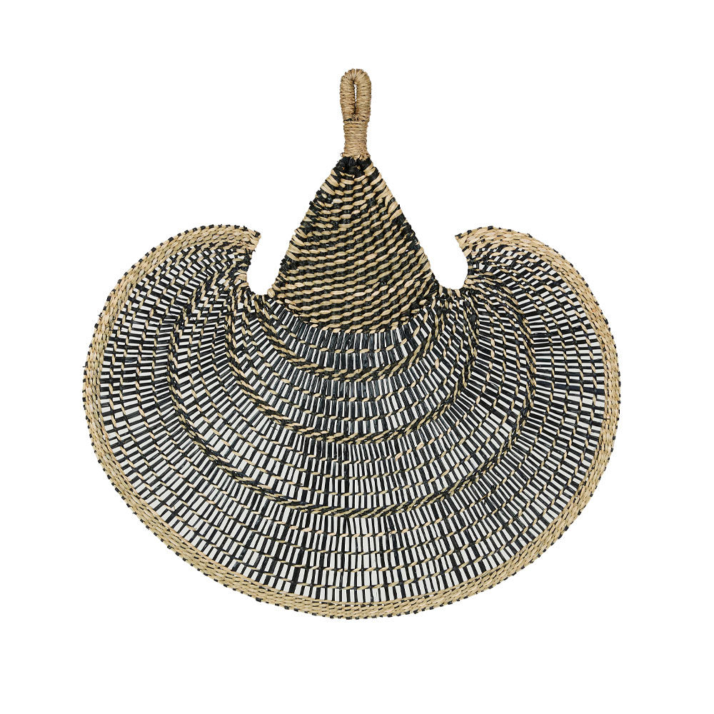 JABBAR ΔΙΑΚΟΣΜΗΤΙΚΟ ΤΟΙΧΟΥ 85x59cm SEAGRASS ΦΥΣΙΚΟ ΜΑΥΡΟ