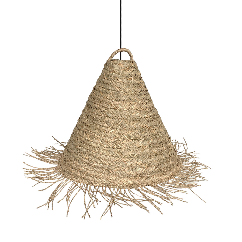 Φωτιστικό οροφής από seagrass - Φυσικό 60x60x50 εκ. | Syros