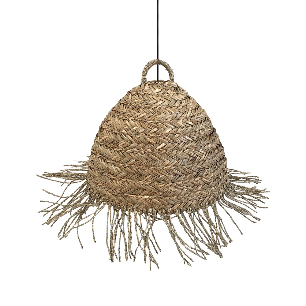 Φωτιστικό οροφής από seagrass - Φυσικό 40x40x27 εκ. | Syros