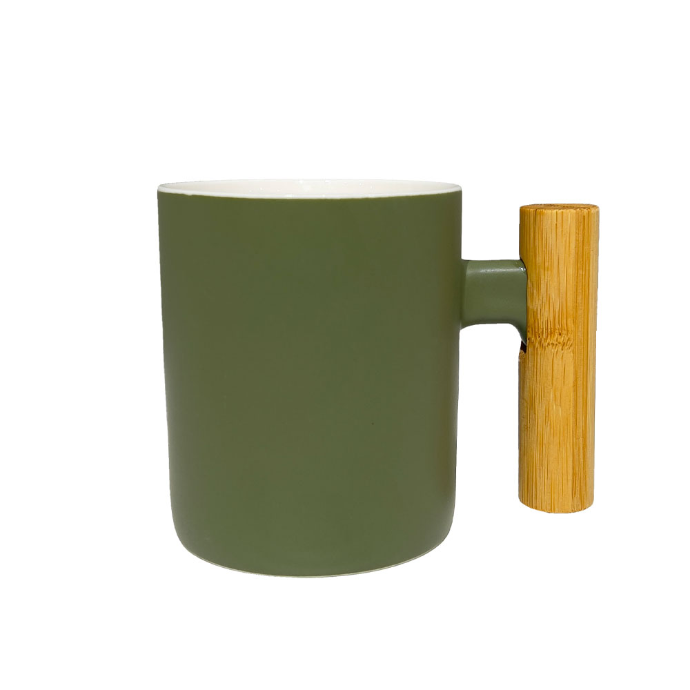 Κούπα New Bone China σκανδιναβική - Λαδί & φυσικό 8x8x10 εκ. | Nordic